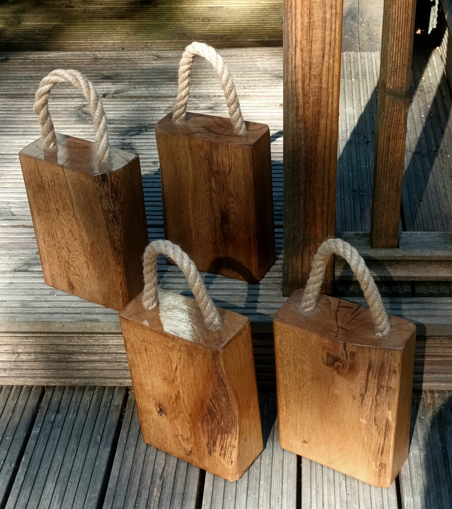 Oak Beam Doorstop - Dark Finish