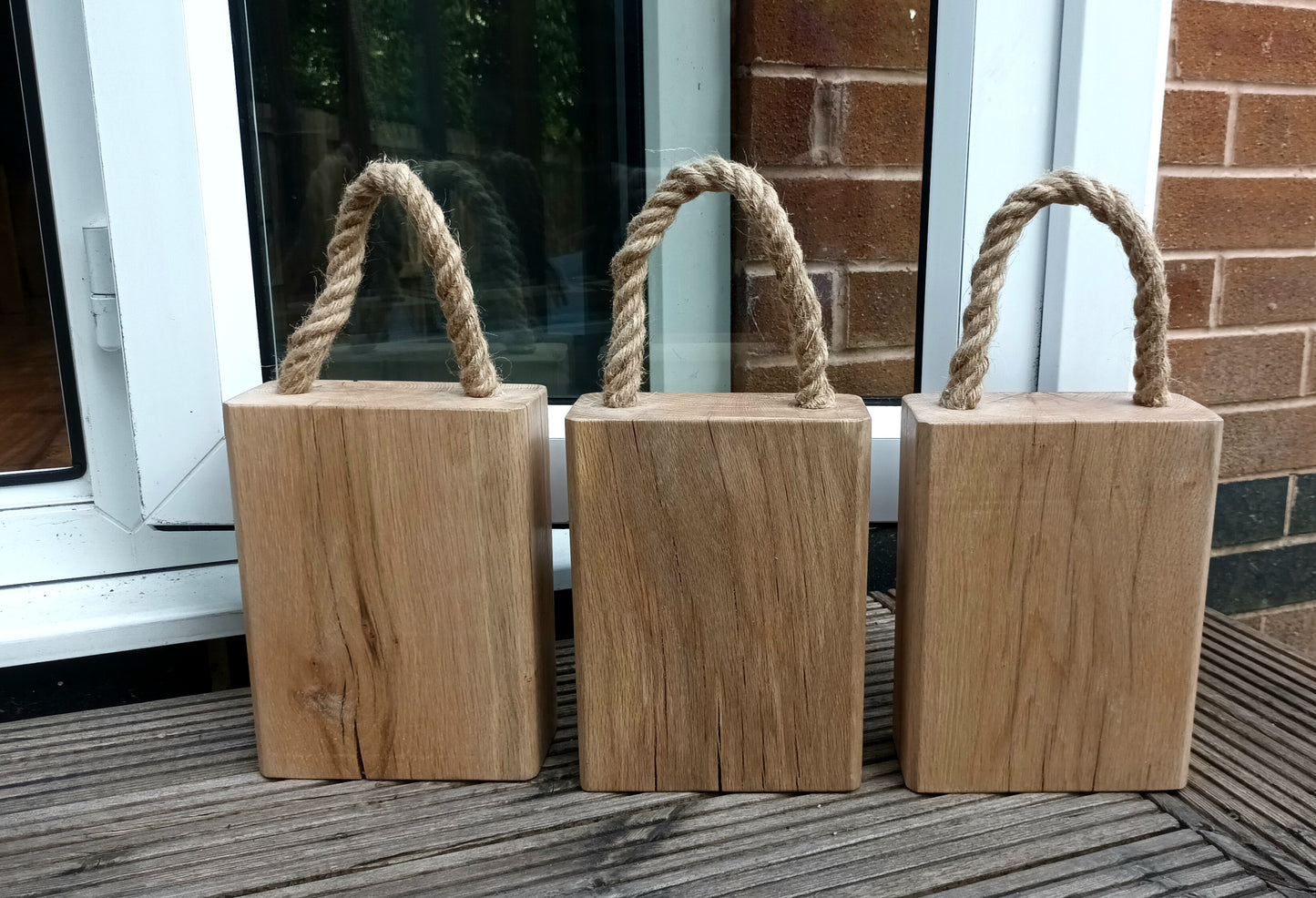 Oak Beam Doorstop - Light Finish