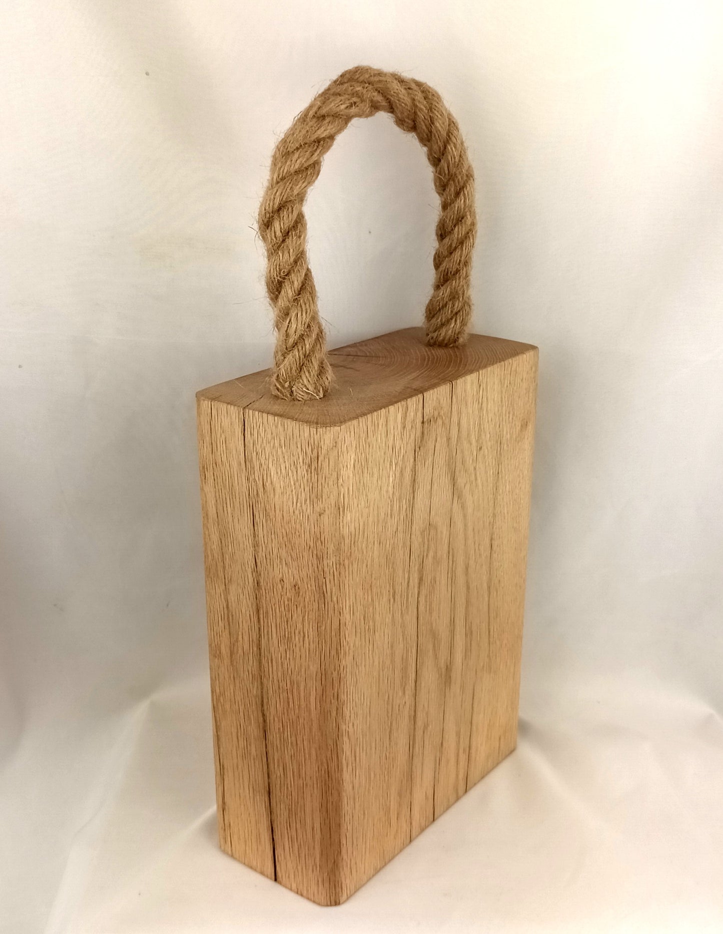 Oak Beam Doorstop - Light Finish